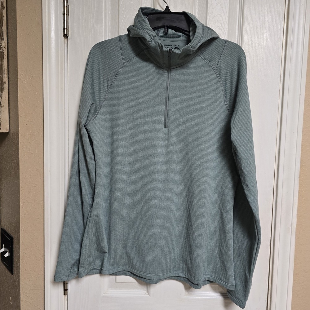 Mountain Hardwear Crater Lake Heavyweight Hoodie Women XL Half Zip UPF 50 NWT